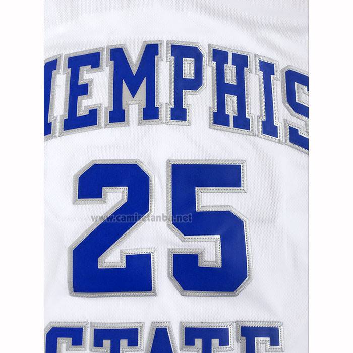 Camiseta NCAA Memphis Tigers Penny Hardaway Blanco